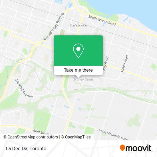 La Dee Da map