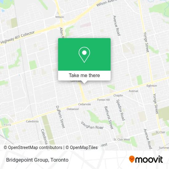 Bridgepoint Group map