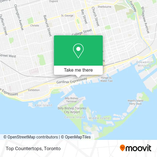 Top Countertops map