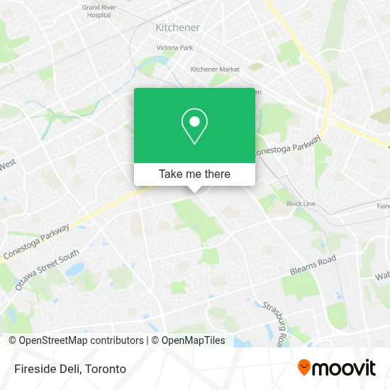 Fireside Deli map