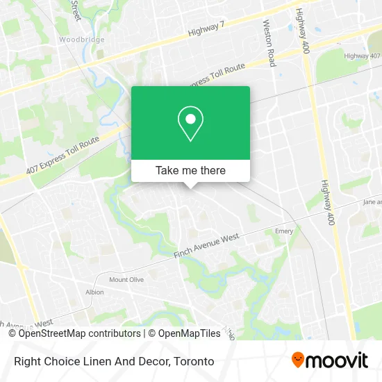 Right Choice Linen And Decor map