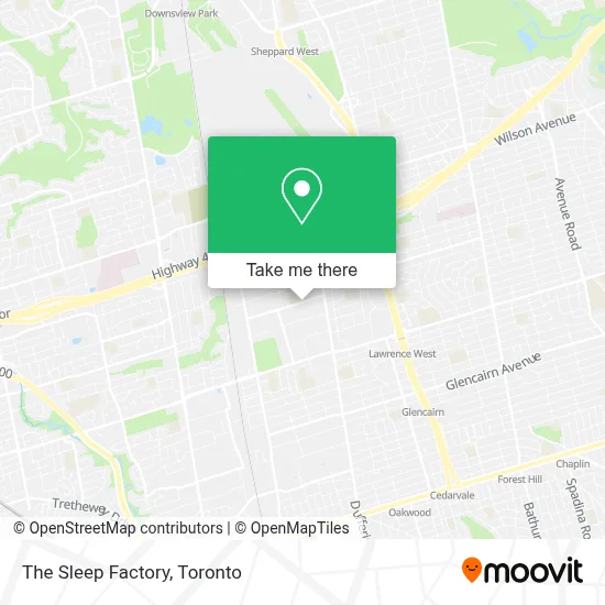 The Sleep Factory map