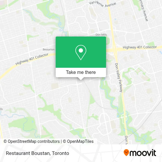 Restaurant Boustan map