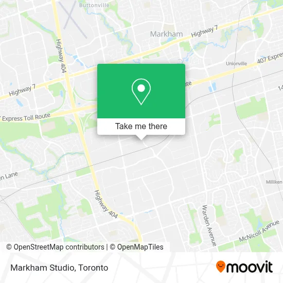 Markham Studio map