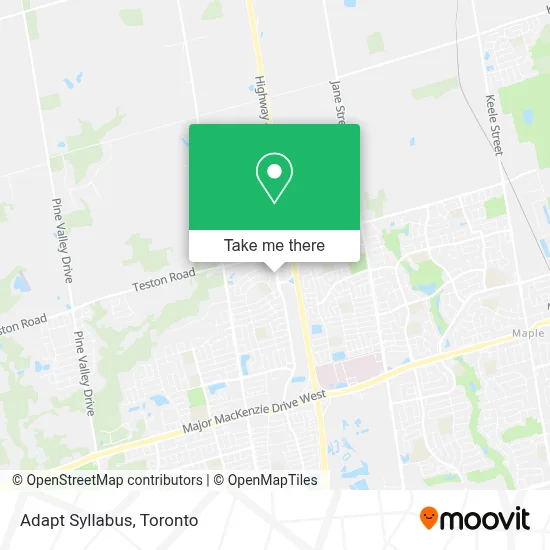 Adapt Syllabus map