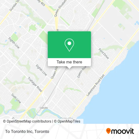 To Toronto Inc map