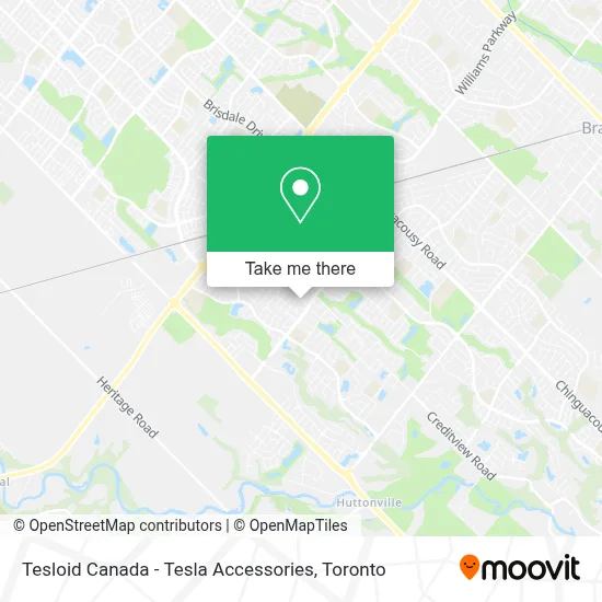 Tesloid Canada - Tesla Accessories map