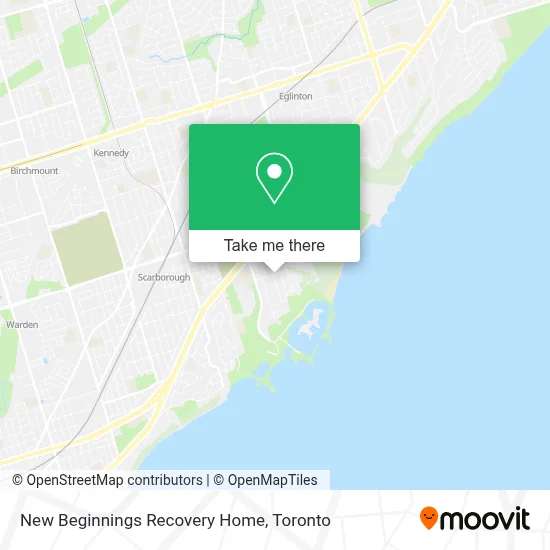 New Beginnings Recovery Home map