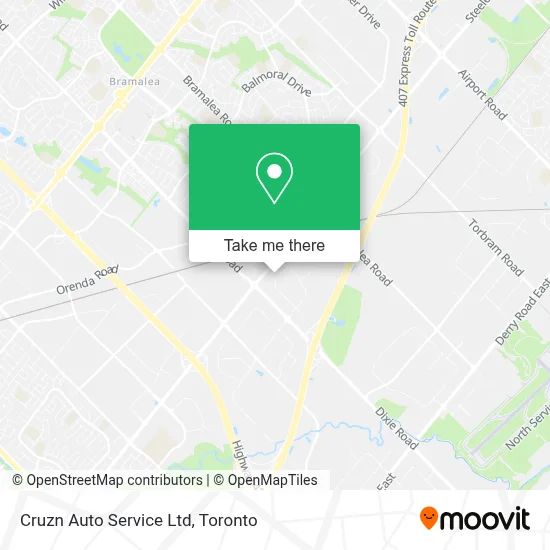 Cruzn Auto Service Ltd map