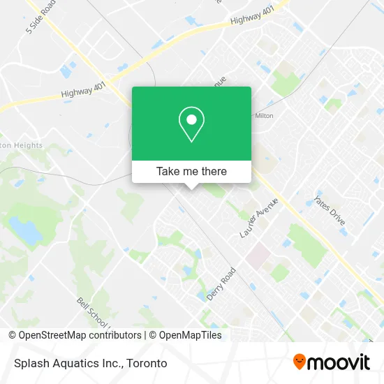 Splash Aquatics Inc. map