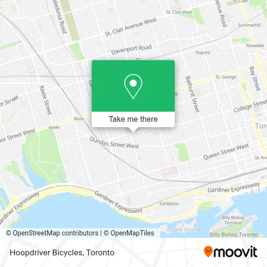 Hoopdriver Bicycles map