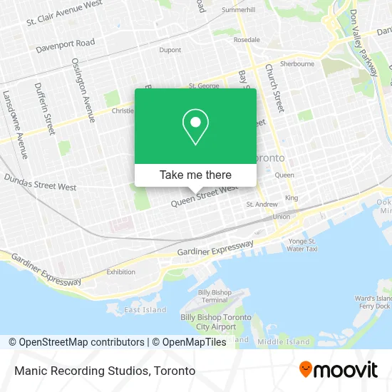 Manic Recording Studios map