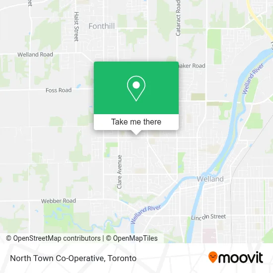 North Town Co-Operative map