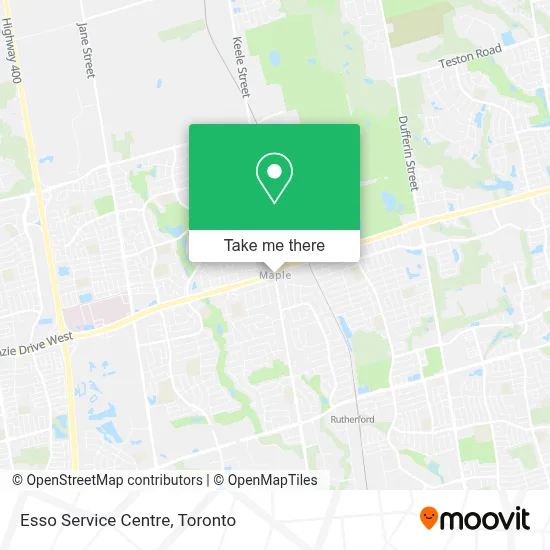 Esso Service Centre map