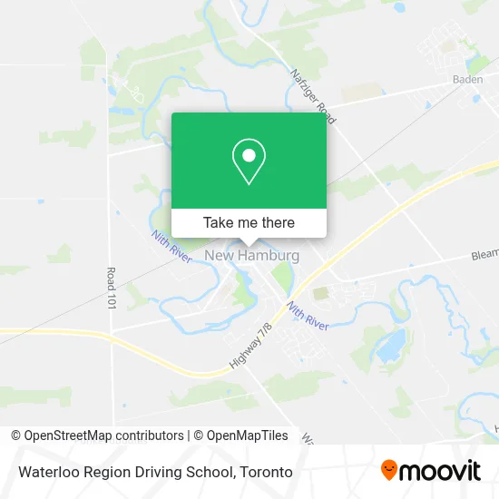Waterloo Region Driving School map