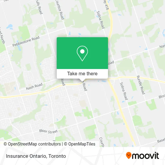 Insurance Ontario map