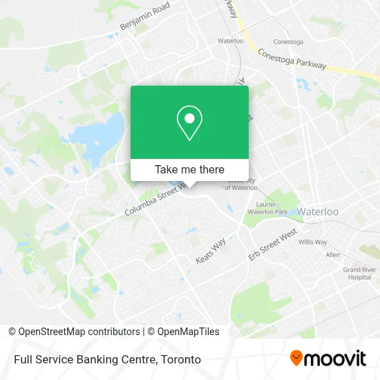 Full Service Banking Centre map