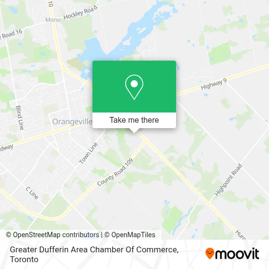 Greater Dufferin Area Chamber Of Commerce map