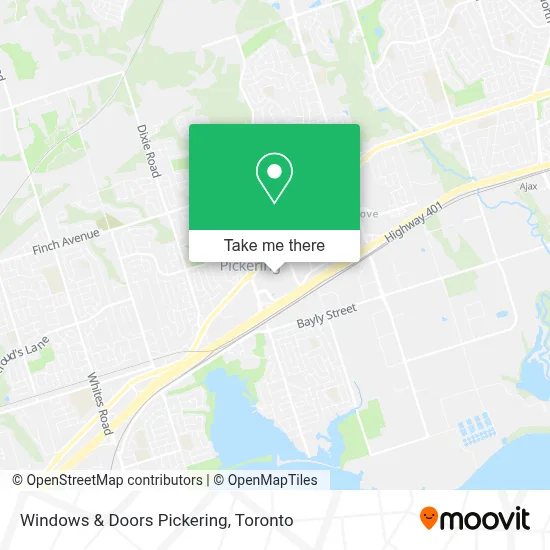 Windows & Doors Pickering map