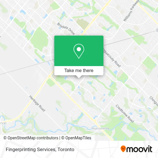 Fingerprinting Services map