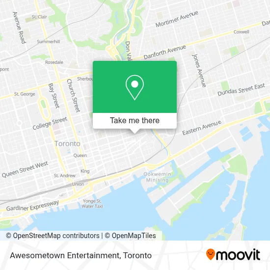 Awesometown Entertainment map