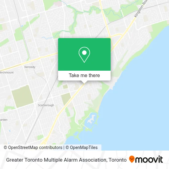 Greater Toronto Multiple Alarm Association map