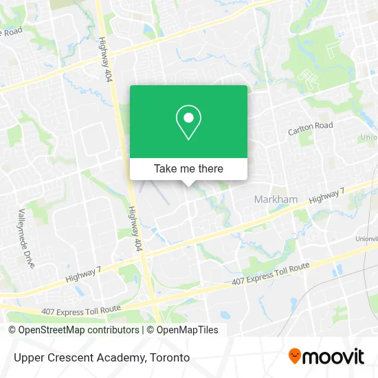 Upper Crescent Academy map