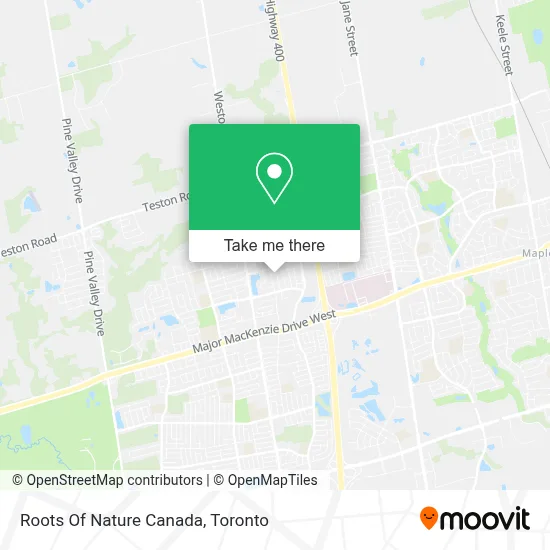 Roots Of Nature Canada map