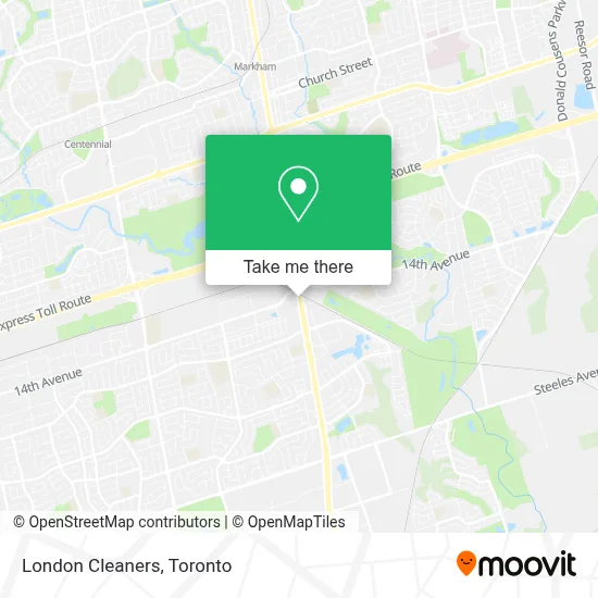 London Cleaners map