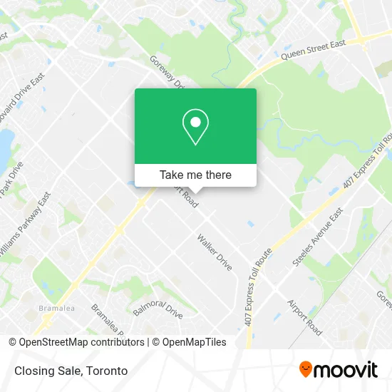 Closing Sale map