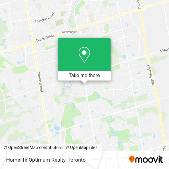 Homelife Optimum Realty map