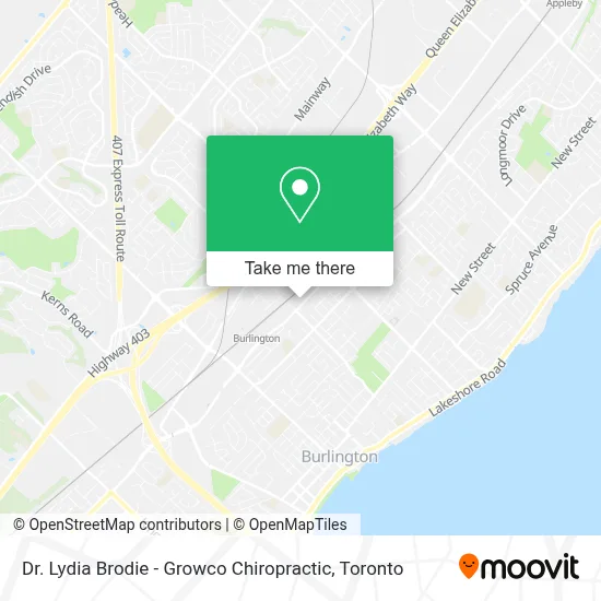 Dr. Lydia Brodie - Growco Chiropractic map