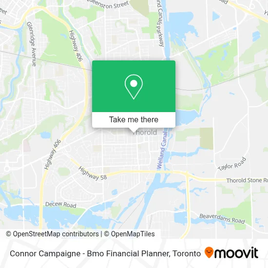 Connor Campaigne - Bmo Financial Planner map