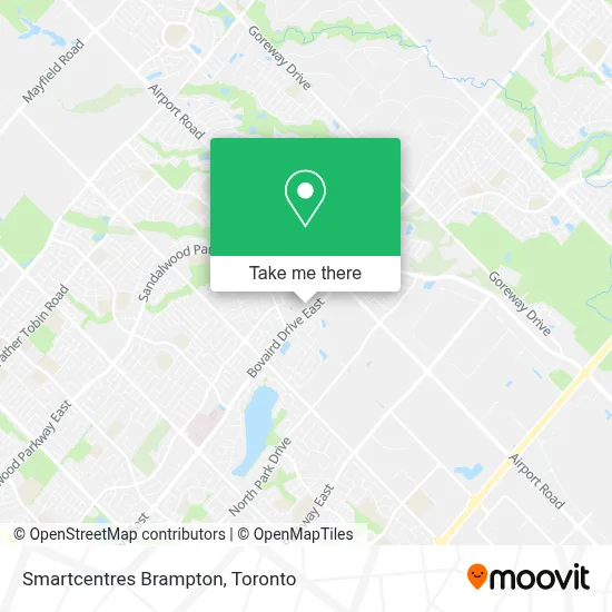 Smartcentres Brampton map