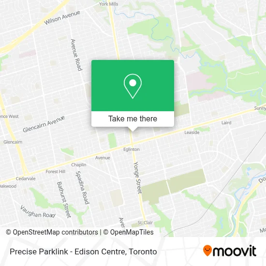 Precise Parklink - Edison Centre map