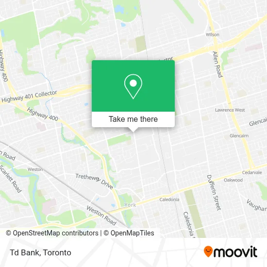 Td Bank map
