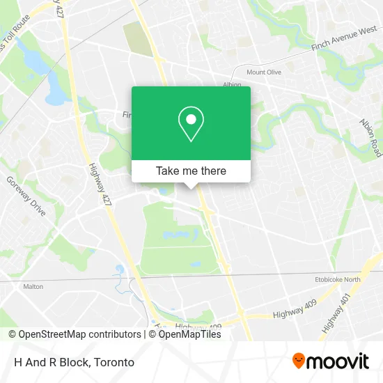 H And R Block map