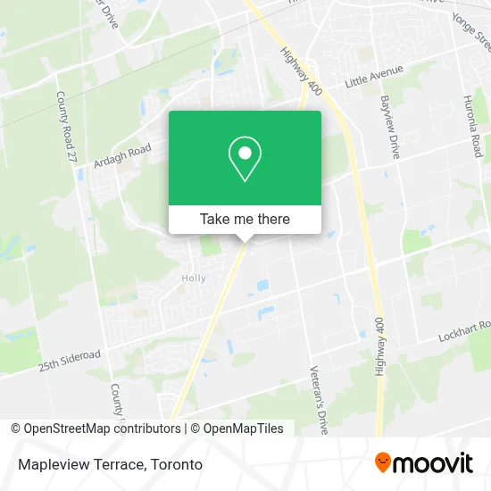 Mapleview Terrace map