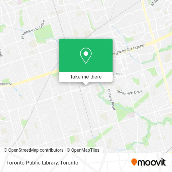 Toronto Public Library map