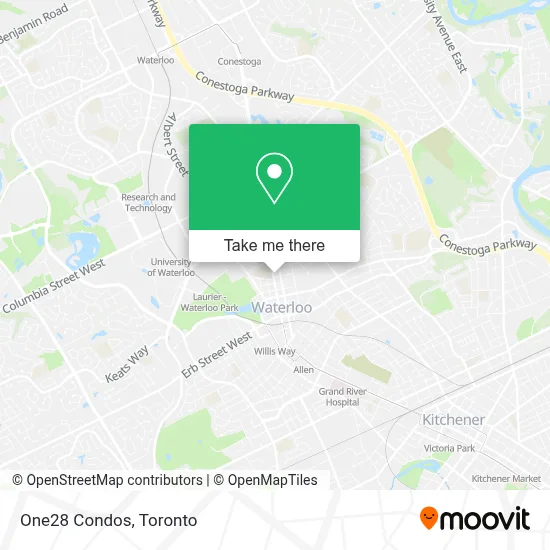 One28 Condos map