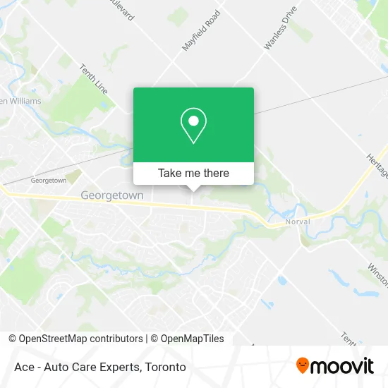 Ace - Auto Care Experts map