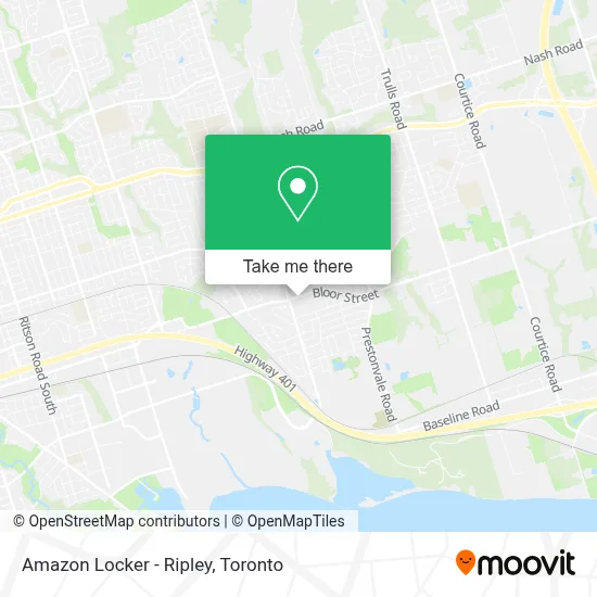 Amazon Locker - Ripley map