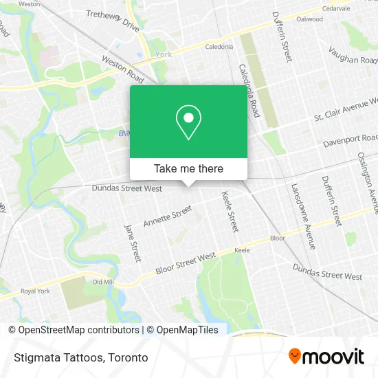 Stigmata Tattoos map