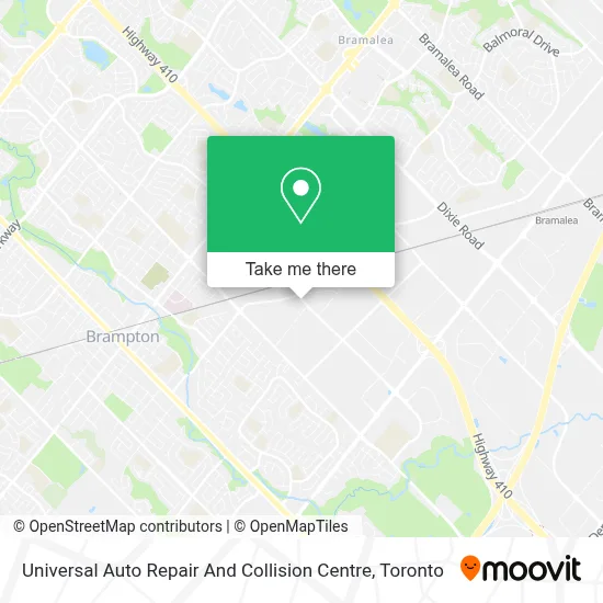 Universal Auto Repair And Collision Centre map