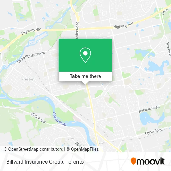 Billyard Insurance Group map