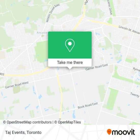 Taj Events map