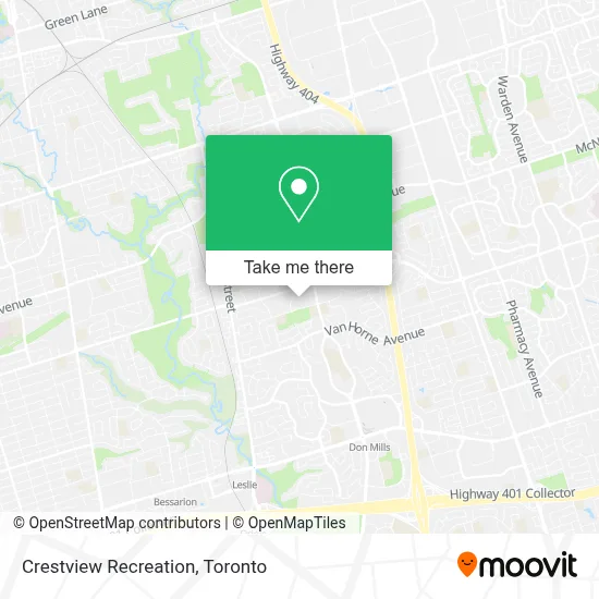 Crestview Recreation map