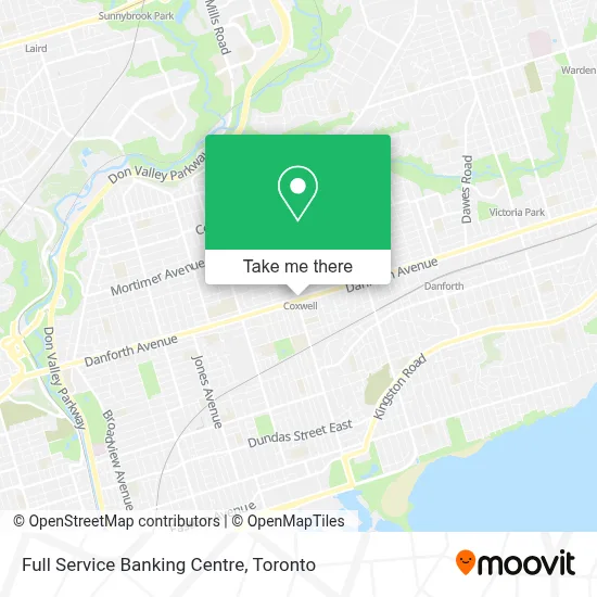 Full Service Banking Centre map
