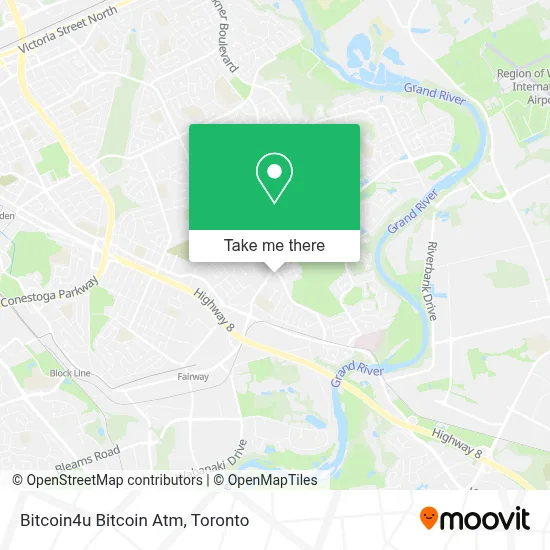 Bitcoin4u Bitcoin Atm map