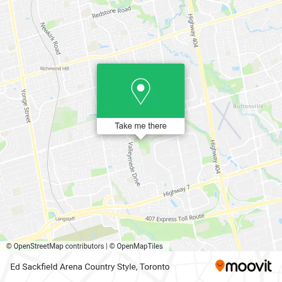 Ed Sackfield Arena Country Style map